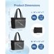 thumbnail image 5 of Bolsa de mano TopDesign Puffy para mujer con portavasos y compartimento para portátil, bolsa de cosm, 5 of 8