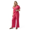 thumbnail image 5 of Ingrid & Isabel For Every Belly Women's Maternity Wide Leg Gauze Pant, Sizes XS-XXL, 5 of 10