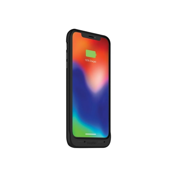 mophie juice pack wireless - Qi Wireless Charging - Protective Battery Case Made for Apple iPhone X  Black