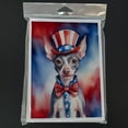 thumbnail image 3 of American Hairless Terrier Patriotic American Greeting Cards Pack of 8 7 in x 5 in, 3 of 3