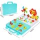thumbnail image 4 of Juego de taladro eléctrico 4 en 1 de 310 piezas, rompecabezas creativos, juguete de construcción con taladro eléctrico y tablero de clavijas, juguete educativo para niños y niñas., 4 of 5