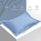 thumbnail image 4 of Juego de 2 fundas de almohada de color liso | Fundas de almohada transpirables 100 % poliéster para dormitorio | Tamaño estándar de 80 x 53 cm, 4 of 8