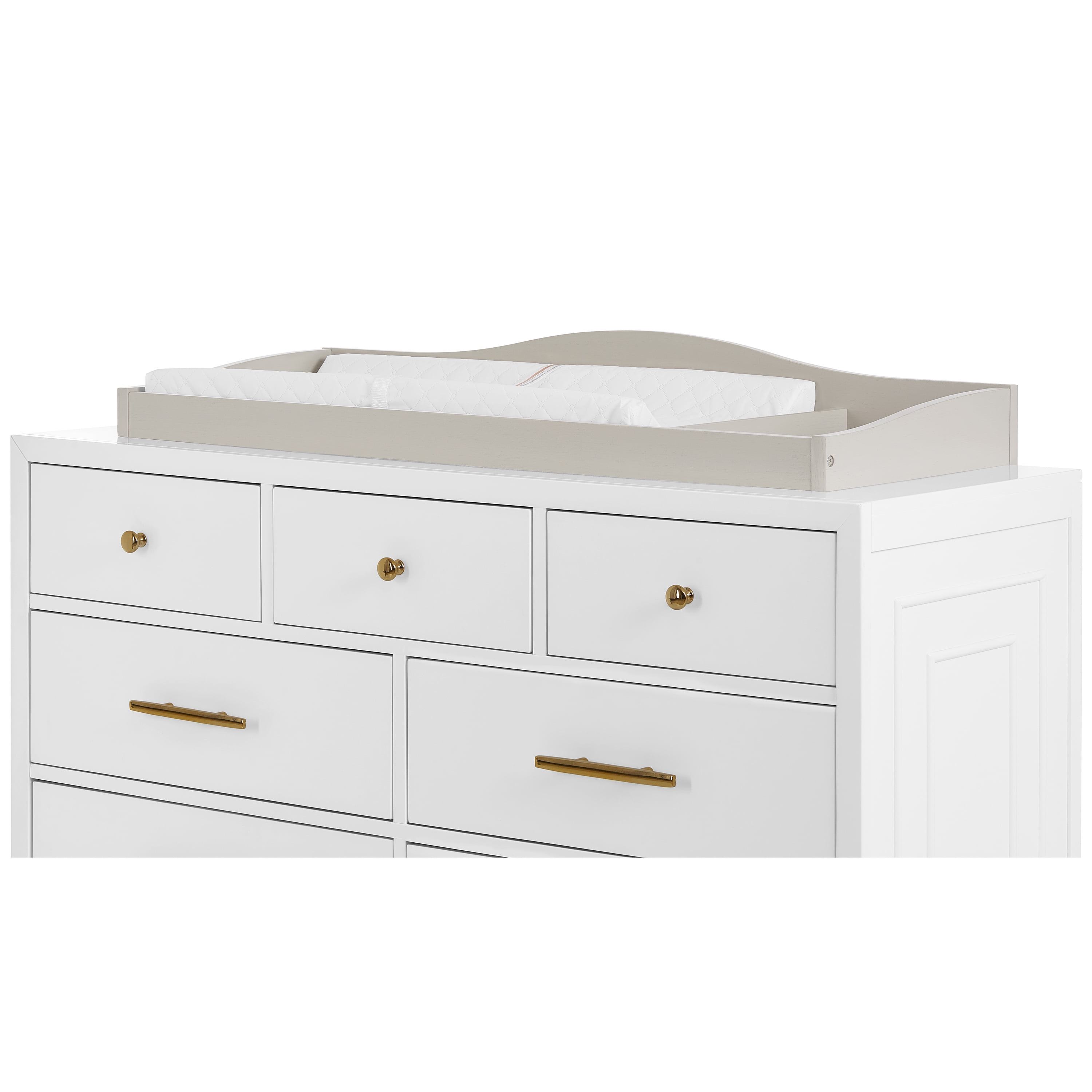 Evolur Fully Assembled Changing Tray, Antique Gray