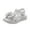 White, variant on Daznico Girls Dress Sandals Open Toe Ankle Strap Formal Shoes for Toddler Wedding Party Occasions,7-8 Years