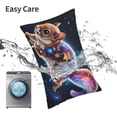 thumbnail image 5 of Kdxio Cotton Pillow Cases 16"x24" Pillowcases,Soft and Breathable Bedroom Pillow Cases-Colorful Star River Squirrel-No Pillow Core, 5 of 5