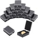 thumbnail image 1 of 30 cajas de plástico negras para guardar broches, 2,6 x 1,7 x 0,88 pulgadas, pequeñas cajas para guardar broches con espuma protectora., 1 of 5