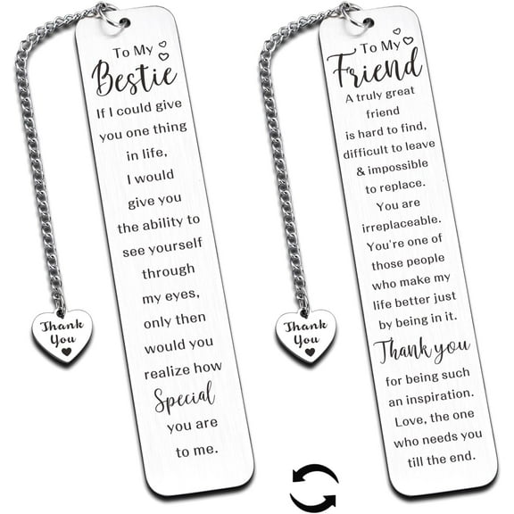 long distance friendship gifts, long distance best friend gifts, best friend gifts, best friend Christmas birthday gifts, soul sister gifts for women, cool gifts for friends, double sided bookmarks