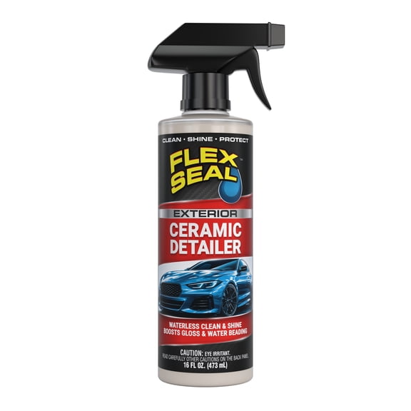 Flex Seal Exterior Ceramic Detailer Spray, Car Wax & Paint Protectant, 16 oz