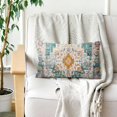 thumbnail image 5 of Boho Pillow Covers 12"x20" Set of 2 Vintage Carpet Green Bohemian Throw Pillow Case Soft Rectangle Decorative Pillowcases for Home Decor Sofa Car Living Room, 5 of 6