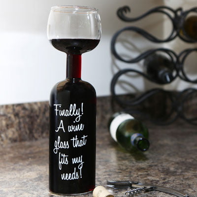 BigMouth Inc at Your Service Wine Bottle Holder 