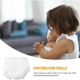 thumbnail image 4 of 10 Pcs Doll Panties Toys Cabbage Accessories for Baby Dolls White Cloth Child, 4 of 6
