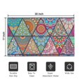 thumbnail image 5 of Multicolor Ethnic Geometric Pattern Door Rugs,Washable Non Slip Door Mats Indoor,Decorative Door Mats,Entry Mat Indoor for Entrance,Bedroom,Kitchen,Bathroom,17"x30", 5 of 6