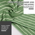 thumbnail image 2 of Dznils 100% Cotton Striped Hand Towels for Bathroom, Ultra Soft Absorbent, 13" x 30", Green, 2 Count, 2 of 12
