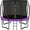 Purple, variant on Trampoline 8FT 10FT 12FT 14FT 16FT, Recreational Trampolines with Enclosure Net and Ladder, Outdoor Anti-Rust Trampolines for Kids and Adults