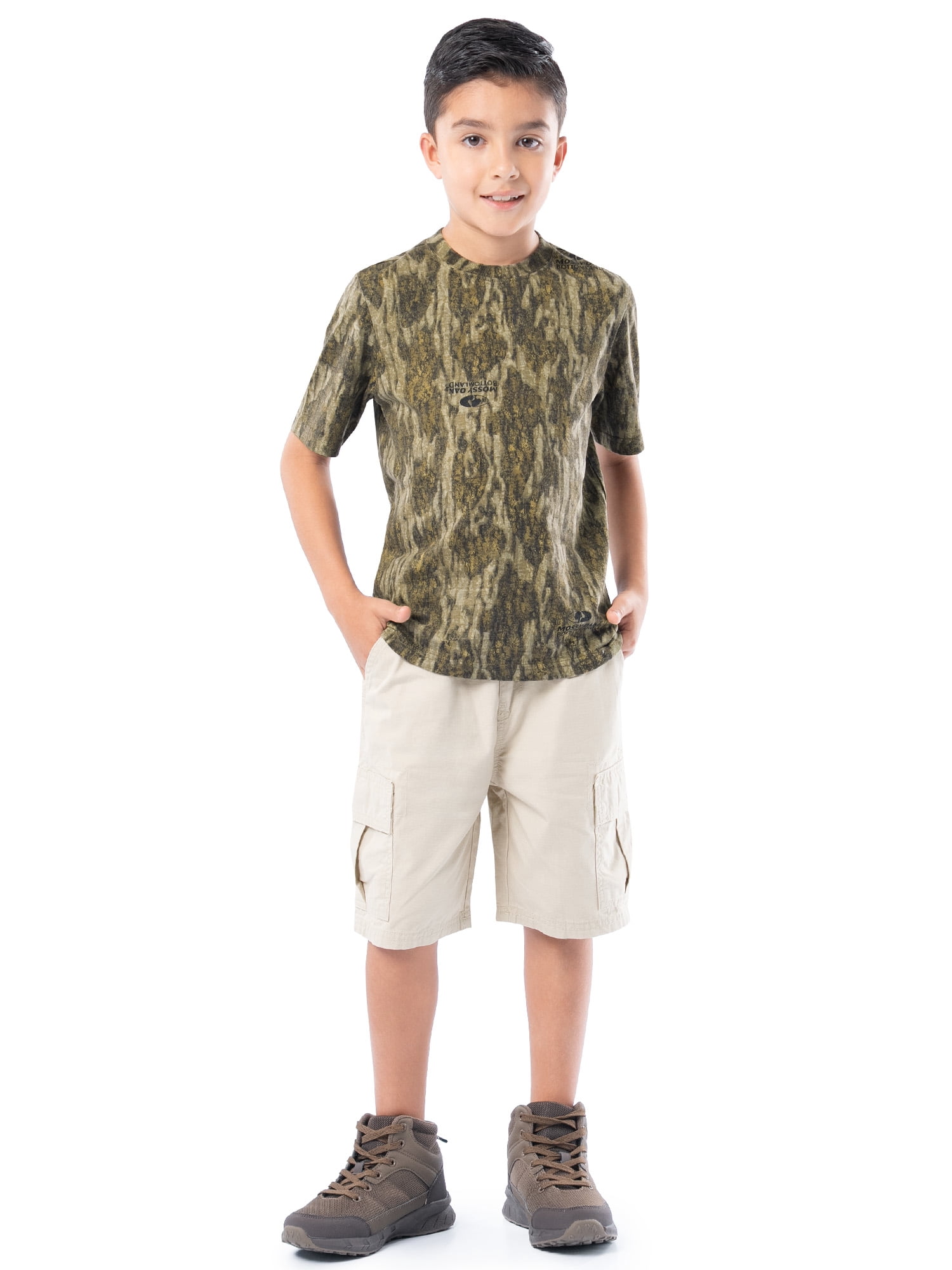 Mossy Oak Youth Hunting Camo Short Sleeve T-Shirt, size XS-XL