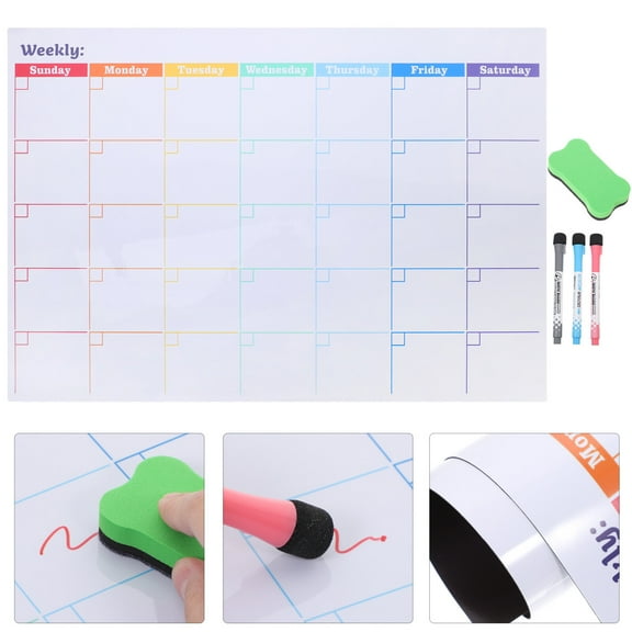 Soimiss Magnetic Monthly Planner Calendar Whiteboard for Home Office and Fridge
