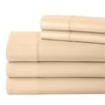 thumbnail image 4 of Split King Sheet Set 700-Thread-Count 100% Egyptian Cotton 5 PC 12" Deep Pocket Mattress - Peach, 4 of 9