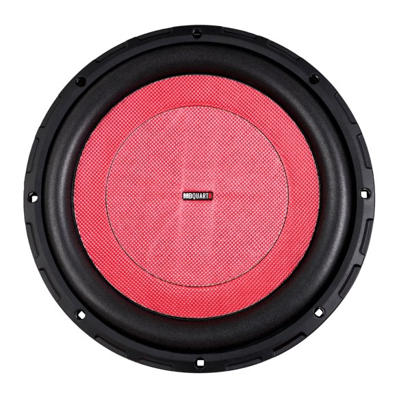 MB Quart Caisson de Basses Stéréo Mural Peu Profond de 12 Pouces, Puissance de Crête de 600 W, Noir
