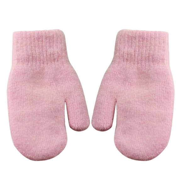 Women's Gloves Mittens Women Mittens Double Cute Stretchy Soft Thickened Cold Solid Color Autumn Winter Girls Gloves For Riding,Women's Accessories Gloves Mittens