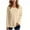 Beige, variant on VBVC No Boundaries Women's Soft Solid Slimming Pullover,Crewneck Long Sleeve Shirts Blouse For Women,Womens Waffle Knit Tops,Blue,Size XXL