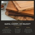 thumbnail image 6 of John Boos B Series Square Wood Cutting Board with Feet, 12" x 12", Maple, 6 of 11