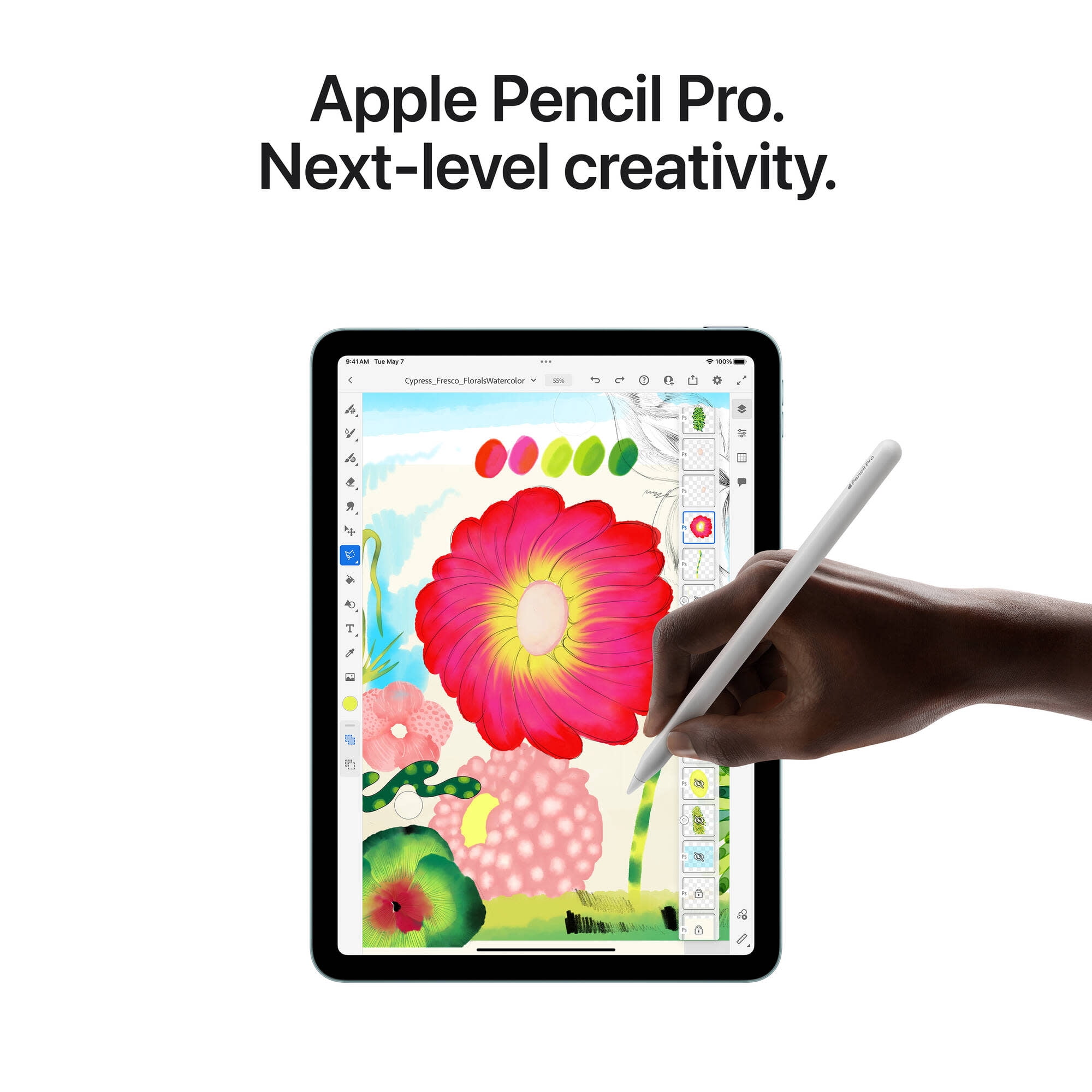 Apple iPad Air (2024) 13 in 2732 x 2048 Tablet, 1 TB SSD, iPadOS