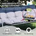 thumbnail image 5 of Made in Italy SUNJOY 3-Seat Deluxe Outdoor Patio Garden Swing with Steel Frame, Adjustable Canopy, 5 of 14