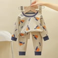 thumbnail image 3 of Utoimkio Toddler Baby Boy Girls Clothes Outfits Long Sleeve Cute Print Sweatshirt and Pants 2 Piece Fall Winter Sweatsuit Set, 3 of 3