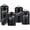 Black, variant on Kitchen Canister Set of 4, Airtight Stainless Steel Food Storage Containers with Lids, Flour Sugar Coffee Tea Canisters for Countertop, Metal Kitchen Storage Jars, Navy Blue