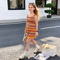thumbnail image 6 of Angala 2 Piece Outfits For Girls Crew Neck Sleeveless Boho Ethnic Print Tank Top With Shorts Set Girls Autumn Daily Wear Clothes, 6 of 9