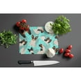 thumbnail image 3 of Carolines Treasures MLM1082LCB 15 x 12 in. Blue, Tricolor Papillon Glass Cutting Board - Large, 3 of 5