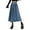 BU2, variant on Letdown Women's High Waist Long Denim Skirt Fall Soft A-Line Jean Ruffle Swing Maxi Skirts Casual Summer Wash Tiered Jean Skirt with Lace Up