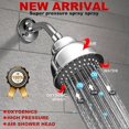 thumbnail image 3 of Rainfall Shower Head High Pressure High Flow Water Saving Shower Head Powerful, 3 of 3