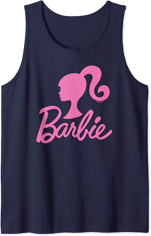 Barbie - Barbie Pink Logo Glitter Tank Top - Walmart.com