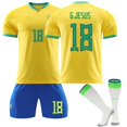 thumbnail image 1 of 22/23 Brazil Home Jerseys Children's Football Training Suit Set, 1 of 5