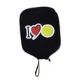 thumbnail image 3 of Pickleball Cubierta de paleta Manga de raqueta de neopreno Proteja la bolsa de paleta a prueba de polvo con la caja de la correa del mango Cubierta de Amarillo rojo, 3 of 8