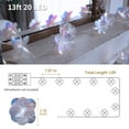 thumbnail image 3 of YOLIGHT Fiber Optic Flower String Lights Battery Operated with Timer, 13ft 20 LED Colorful Flower Garland Lights Fairy Lights for Room Table Wedding Christmas Easter Décor (White), 3 of 5