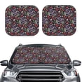 thumbnail image 6 of Lsque Snakes And Snake Fruit 2 PCS Windshield Sun Shade | CarFoldable Window Covers | Car Accessories Reflect UV for Universal Cars SUV Truck | Small, 6 of 7