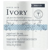 Ivory Gentle Bar Soap, Original Scent, 3.17 oz., 3 Count
