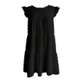 thumbnail image 4 of FcBaudy Robe Sans Manches à Col Rond, Robes d'Été pour Femmes, Robes Mode Femmes Été Décontracté Solide Ample Confortable Robe Sans Manches Femmes, 4 of 6