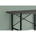 thumbnail image 4 of Computer Desk - Thick-Panel Desktop / Inset Metal Legs - 48"L - Modern Grey / Black, 4 of 8