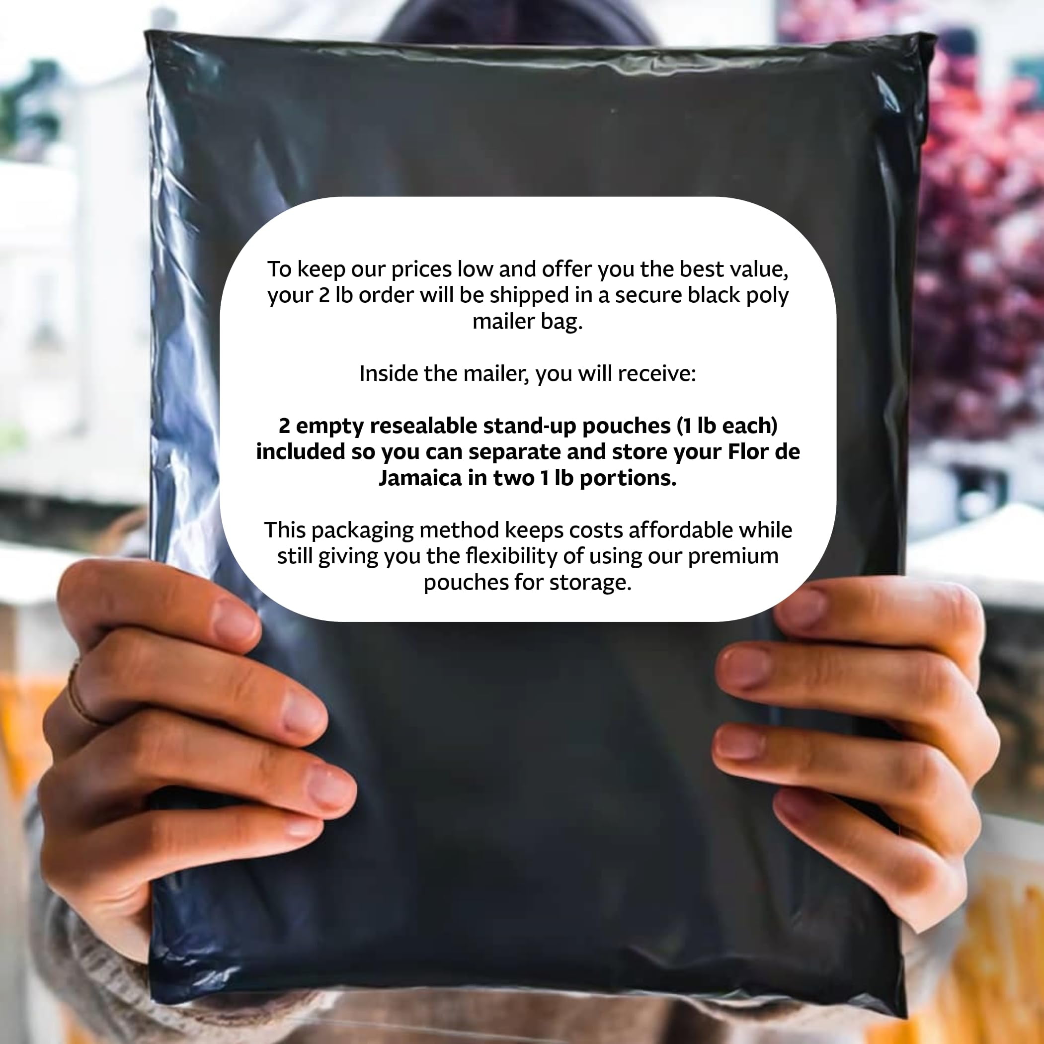 2LB Whole Dried Hibiscus Flowers (Flor de Jamaica) for Hibiscus Tea & Mexican Agua Fresca | Natural, Non-GMO, No Preservatives | Includes Resealable 1lb Stand-Up Pouches | Sabor Orgánico