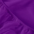 thumbnail image 3 of 3-Piece Microfiber Toddler Sheet Set, Solid Crib Fitted Sheet Flat Sheet and Envelope Pillowcase, Baby Bedding Sheet & Pillowcase Sets, Purple, 3 of 6