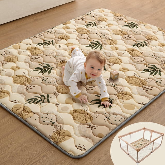 Tapete de juego para bebé Blissful Diary 183 x 122 cm de espuma gruesa