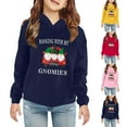 thumbnail image 3 of Penkiiy Baby Toddler Kids Boy Girl Solid Christmas Prints Casual Pocket Hoodie Sweatershirt Pullover Navy Clearance for 6-7 Years, 3 of 8