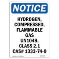 thumbnail image 1 of SignMission OS-NS-A-1014-V-13588 10 x 14 Po Panneau de Signalisation - Hydrogène&44; Comprimé&44; Inflammable, 1 of 1