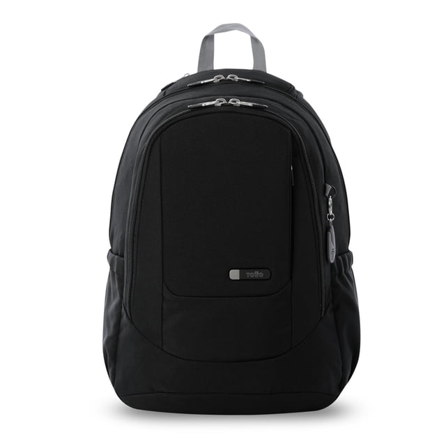 TOTTO Mochila Ergonómica Grande Porta Laptop 14 Repelente a Líquidos | Escuela - Oficina - Viaje | 2 negro G