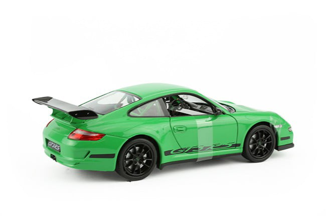 997 GT3 RS GREEN 1/24-1/27 DIECAST MODEL CAR BY WELLY 22495 PORSCHE 911