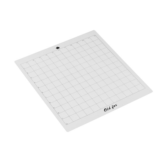 OLD FOX Replacement Cutting Mat Transparent Adhesive Mat with Measuring Grid 12 * 12 Inch for Silhouette Cameo Plotter Machine, 1pcs
