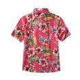 thumbnail image 2 of SSLR Big Girls Hawaiian Shirt Cotton Short Sleeve Button Down Shirt, 2 of 8